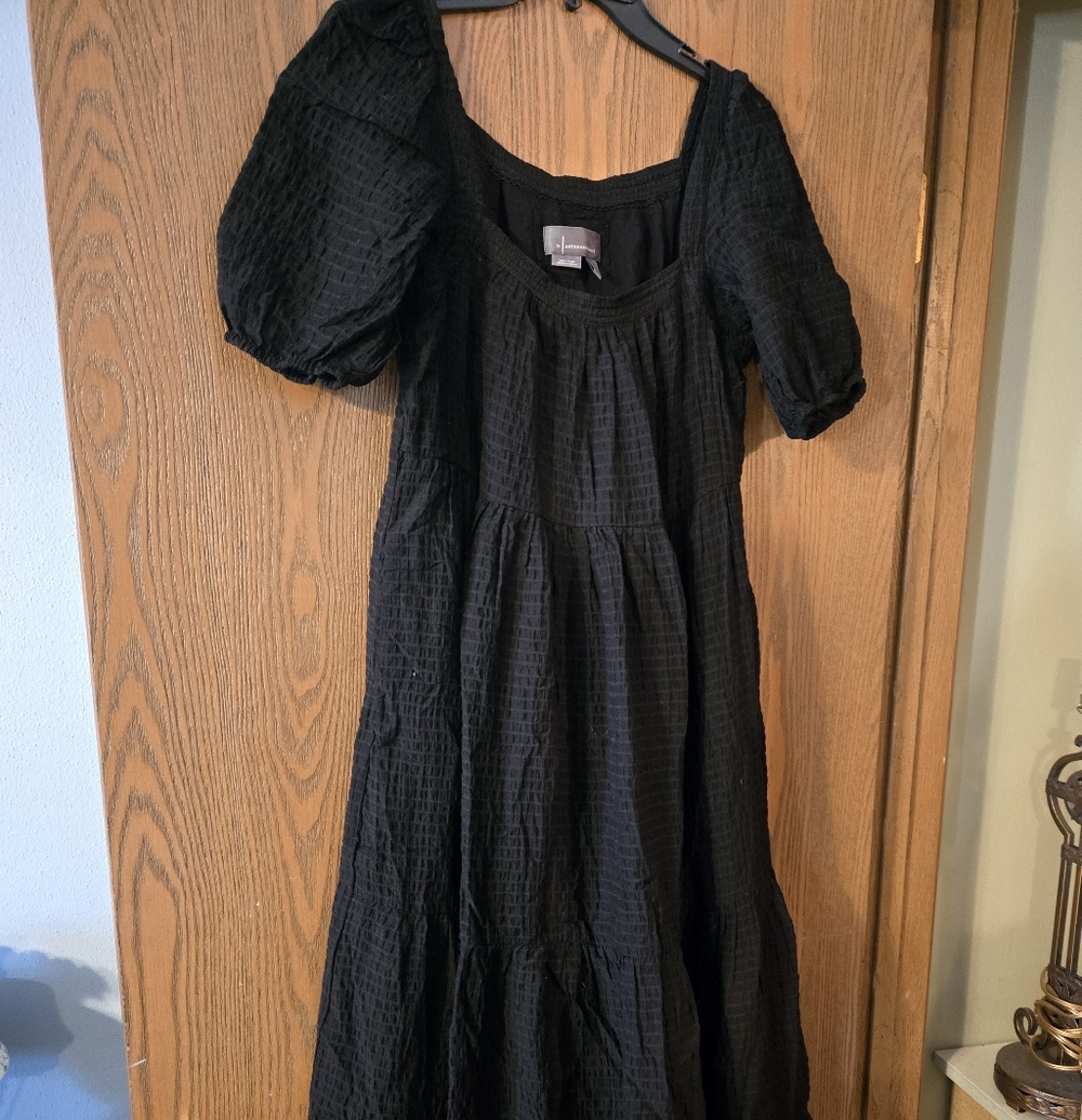 Black Puff Sleeve Dress
